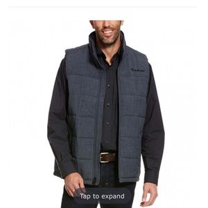 Men's Gray Ariat Winter Vest